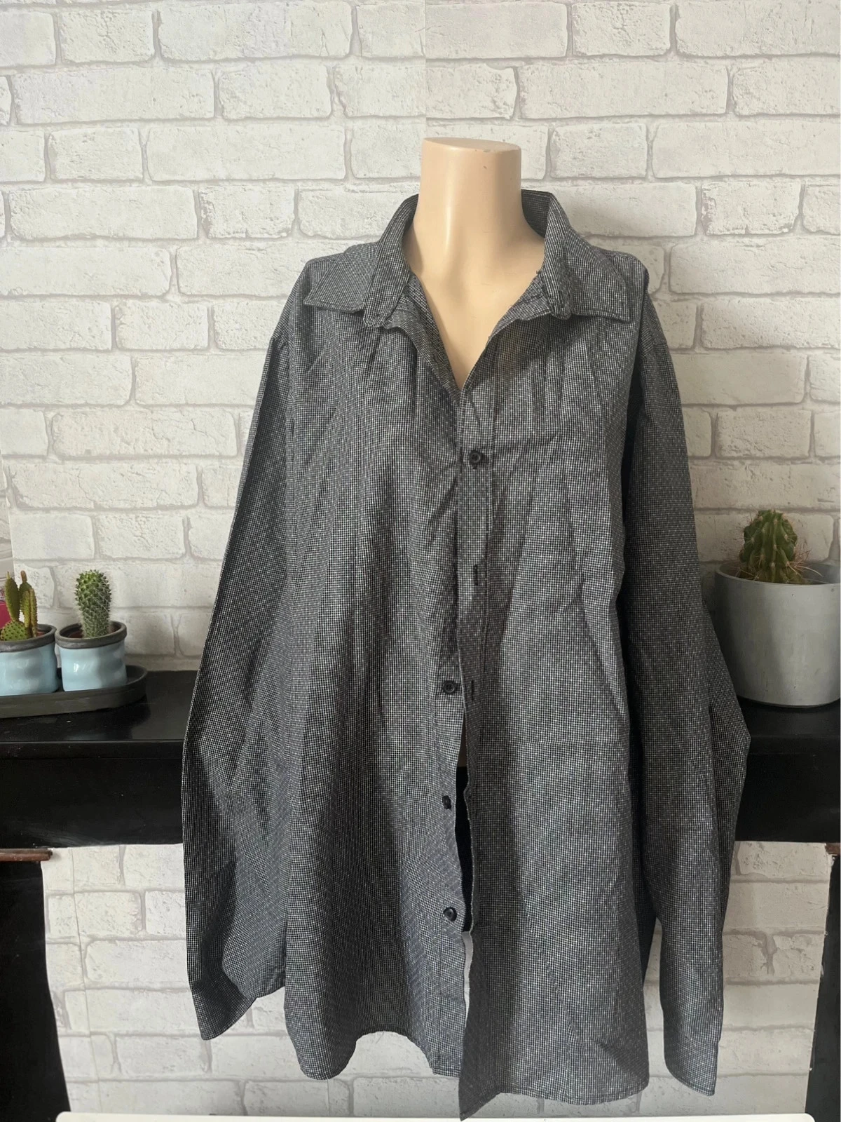 Chemise grise à motifs – Taille 44/46 – In Extenso